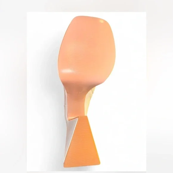 Chic Cream Platform Heeled Boots - Picture 2 of 3